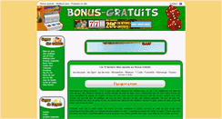 Desktop Screenshot of bonus-gratuits.net