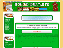 Tablet Screenshot of bonus-gratuits.net